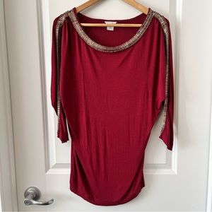 CLUB MONACO Metal Trim Top